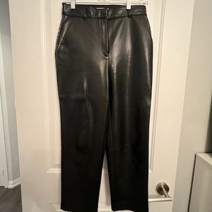 Aritzia Babaton Command vegan leather cropped pants, 6